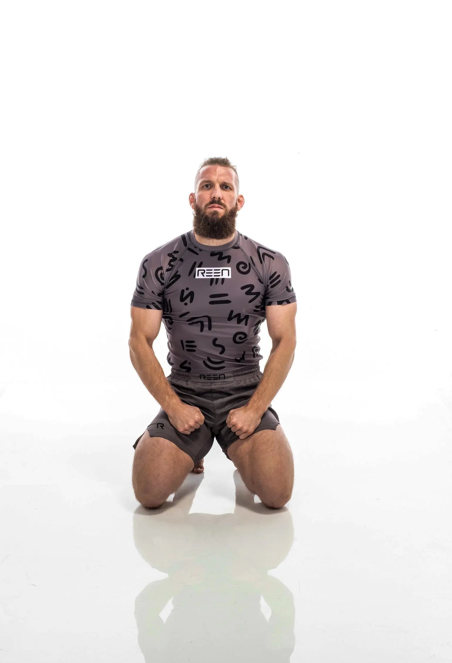 R1:23 Rashguard Grey - REEN Jiu Jitsu