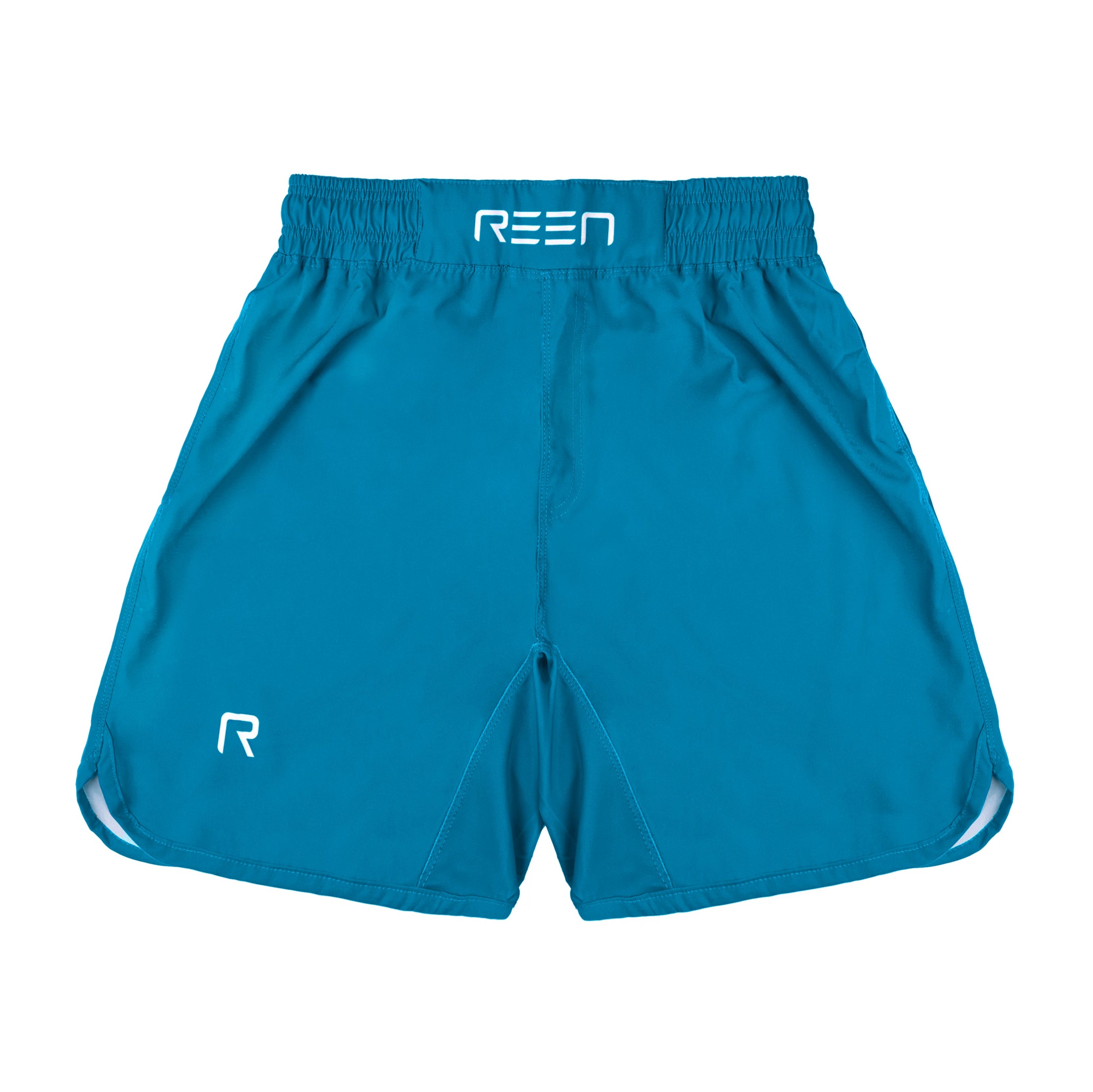 Solid Stretch Shorts - Aqua - REEN Jiu Jitsu