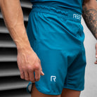 Solid Stretch Shorts - Aqua - REEN Jiu Jitsu
