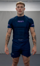 Solid Stretch Shorts - Navy - REEN Jiu Jitsu