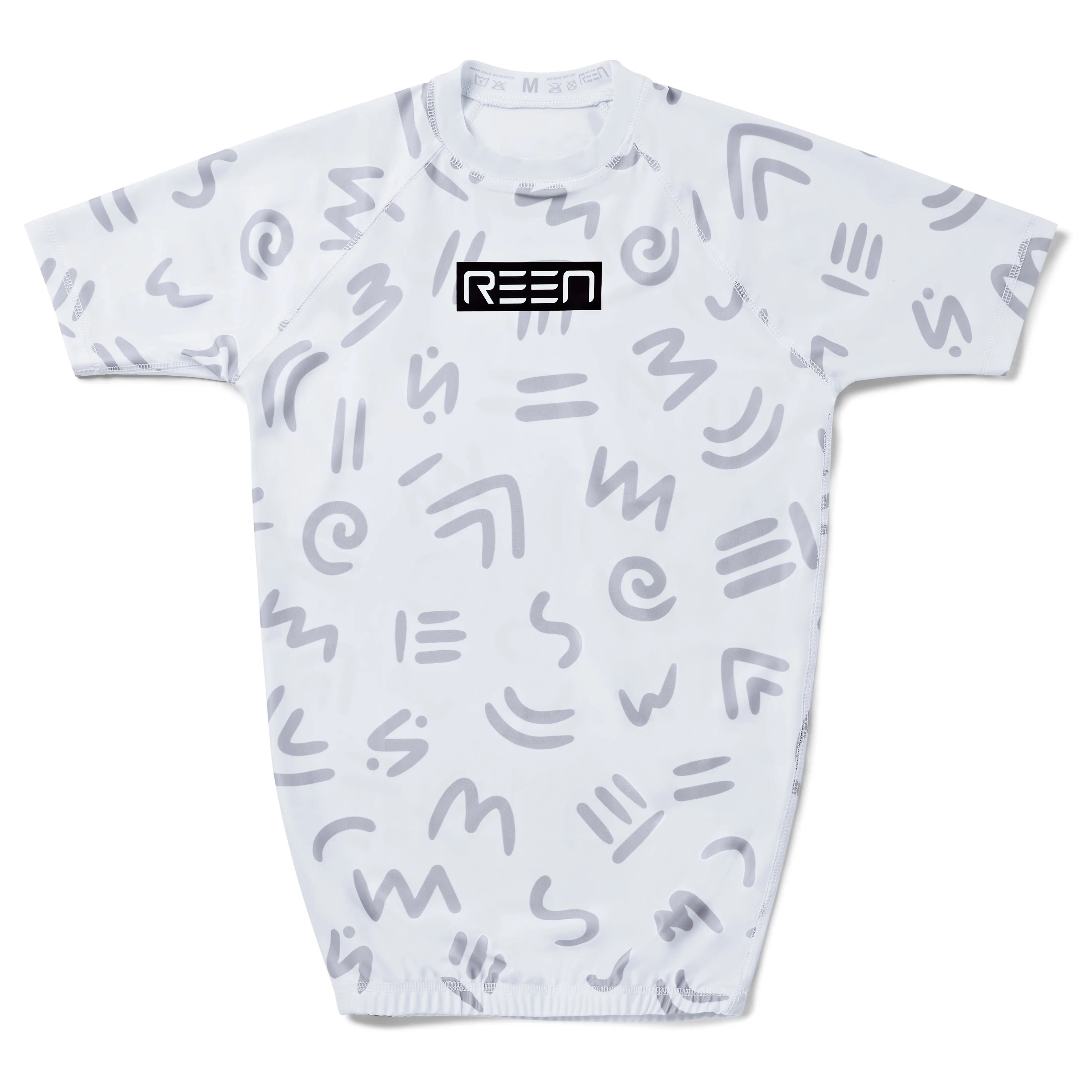 R1:23 Rashguard White - REEN Jiu Jitsu